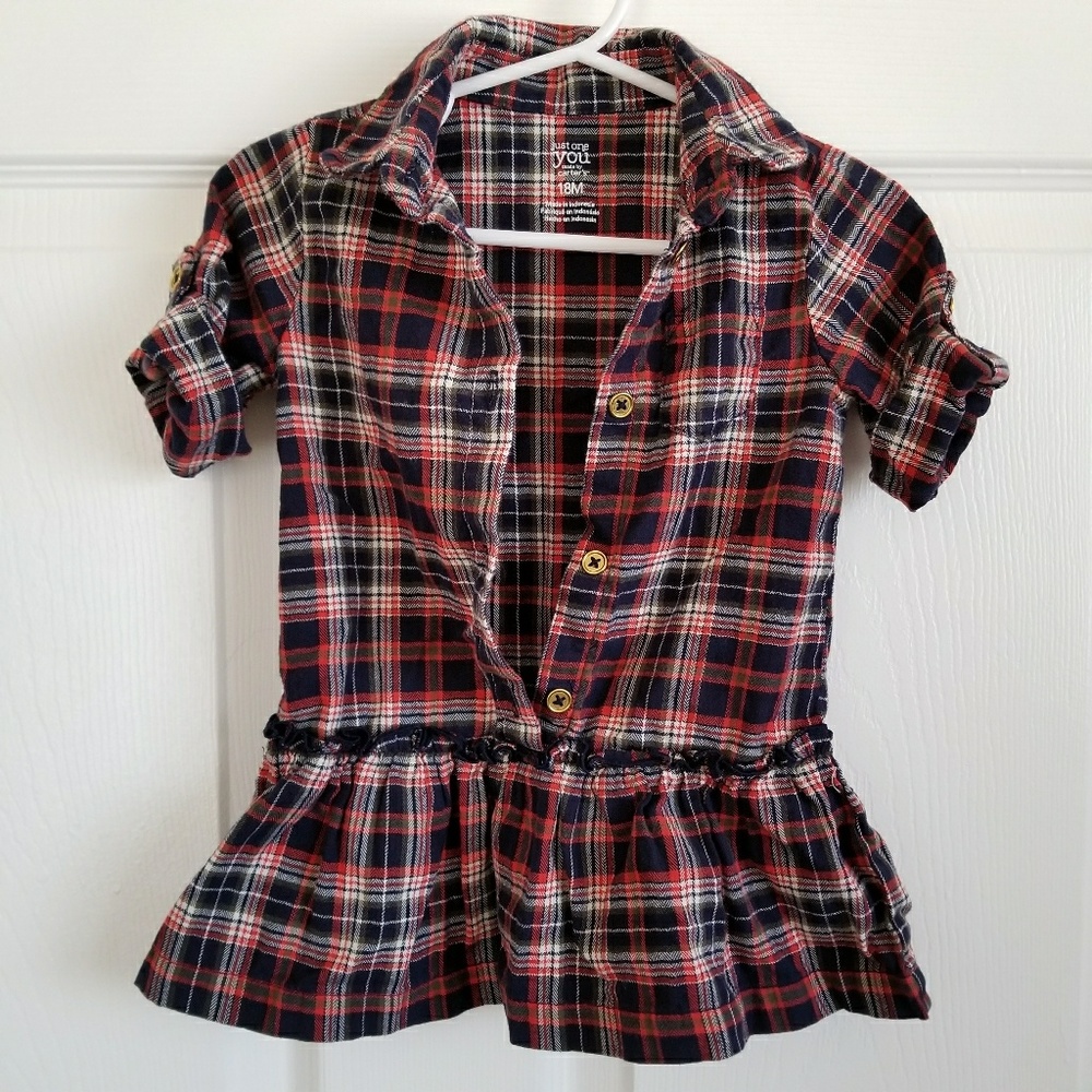 Like New/EUC Just One You By Carter's Flannel top